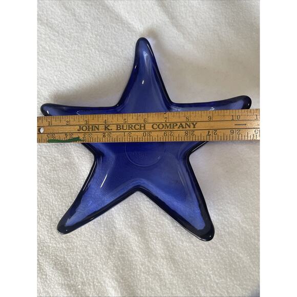 Starfish shaped glass plate Glass Decoration Plate - Picture 2 of 3
